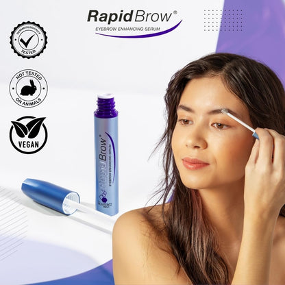 RapidBrow Eyebrow Enhancing Serum – Hydrating Brow Serum for Visibly Thicker-Looking Brows with HEXATEIN 2 Complex – 3ml
