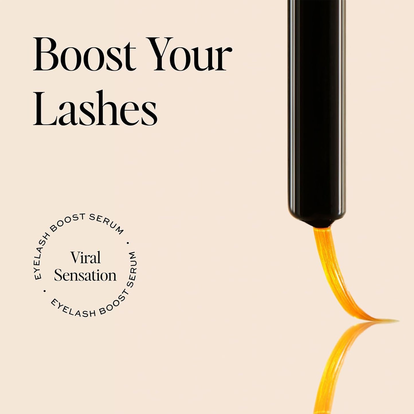 DIME Beauty Eyelash Boost Serum – Prostaglandin-Free Lash Serum with Peptides & Amino Acids for Longer, Thicker & Healthier-Looking Lashes – 0.20 oz / 6ml