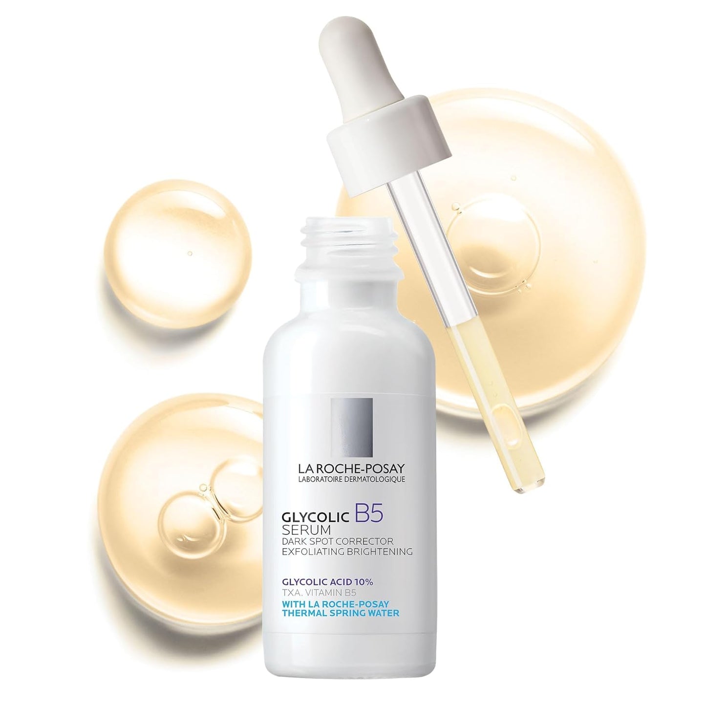 Glycolic Acid Serum with Tranexamic Acid, Kojic Acid & Vitamin B5 – Dark Spot Corrector for Brighter, More Even-Looking Skin
