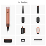 Airwrap i.d.™ Multi-Styler and Dryer – Bluetooth Connected 6-in-1 Hair Styler for Straight & Wavy Hair – Amber Silk