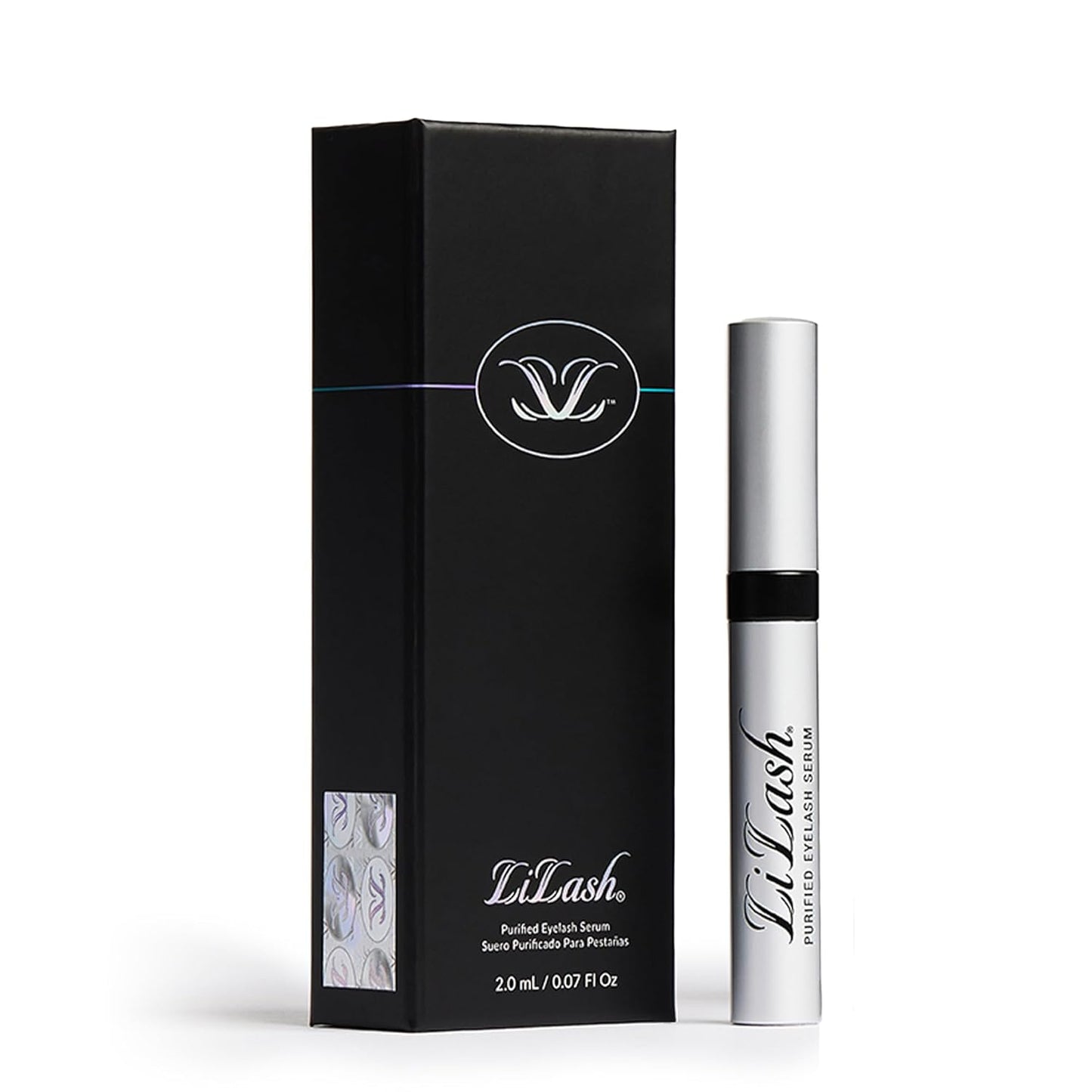 LiLash Purified Eyelash Serum – Vegan Lash Enhancer for Longer, Fuller & Thicker-Looking Lashes – 2ml / 90-Day Supply