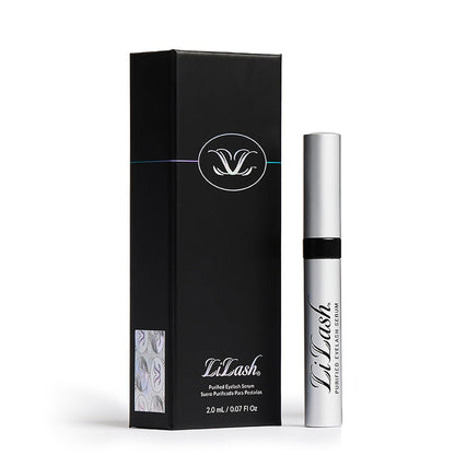 LiLash Purified Eyelash Serum – Vegan Lash Enhancer for Longer, Fuller & Thicker-Looking Lashes – 2ml / 90-Day Supply