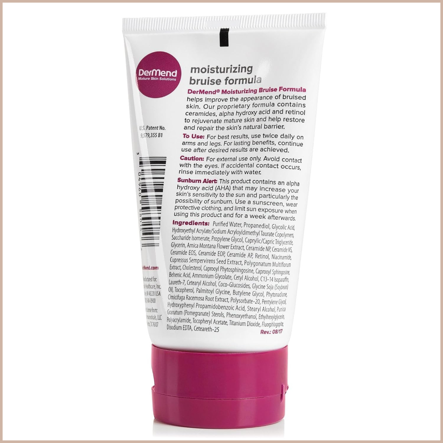 Arnica Bruise Cream with Vitamin K – Moisturizing Formula for Thin & Mature Skin with Retinol, Ceramides & Arnica Oil – 4.5 oz