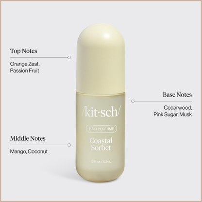 Hair Perfume for Women – Coastal Sorbet Hair & Body Mist with Patented Odor-Eliminating Technology – Orange Zest, Creamy Coconut & Tropical Fruit Scent – 50ml