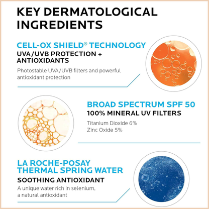 Anthelios Mineral Zinc Oxide Sunscreen SPF 50 – Ultra-Light Broad Spectrum Face Sunscreen with Matte Finish - Non-Tinted