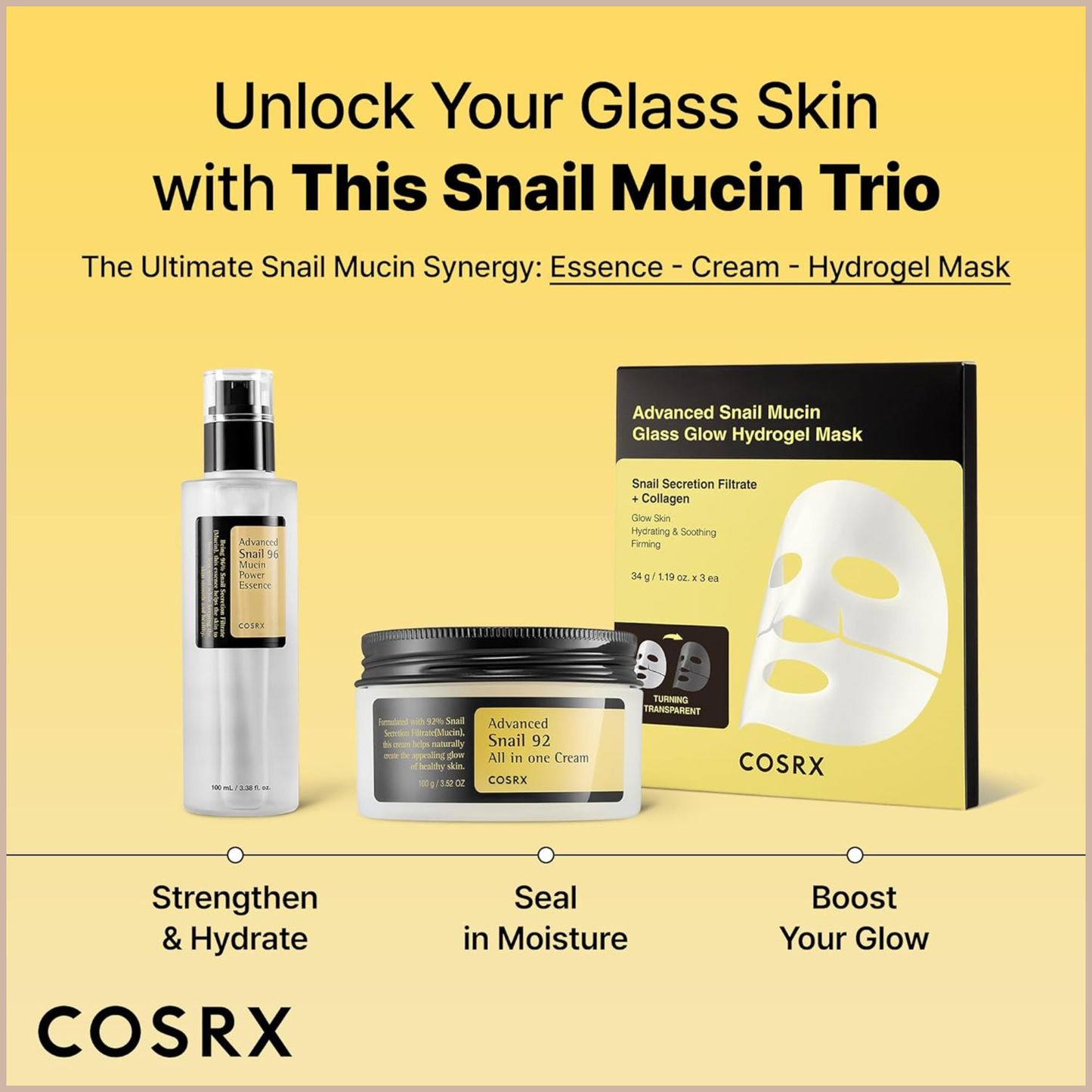 Advanced Snail 92 All In One Cream – 92% Snail Mucin Hydrating & Repairing Moisturizer