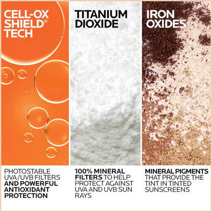 Anthelios Tinted Mineral Sunscreen SPF 40 – Ultra-Light Broad Spectrum Face Sunscreen with Titanium Dioxide & Zinc Oxide, Oil-Free Matte Finish - Medium