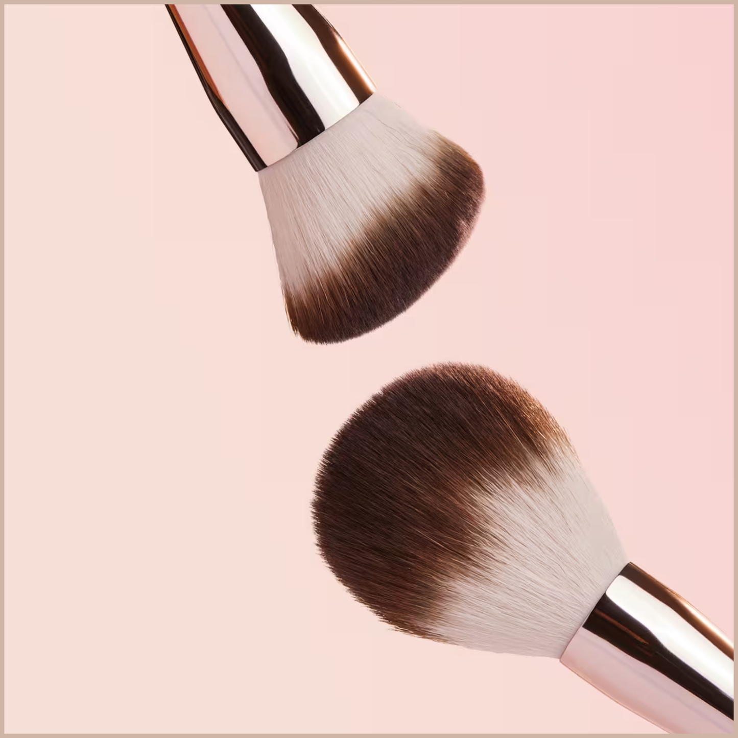 Duo Brush Face for Cream + Powder – Dual-Ended Complexion Brush for Blending, Building & Setting