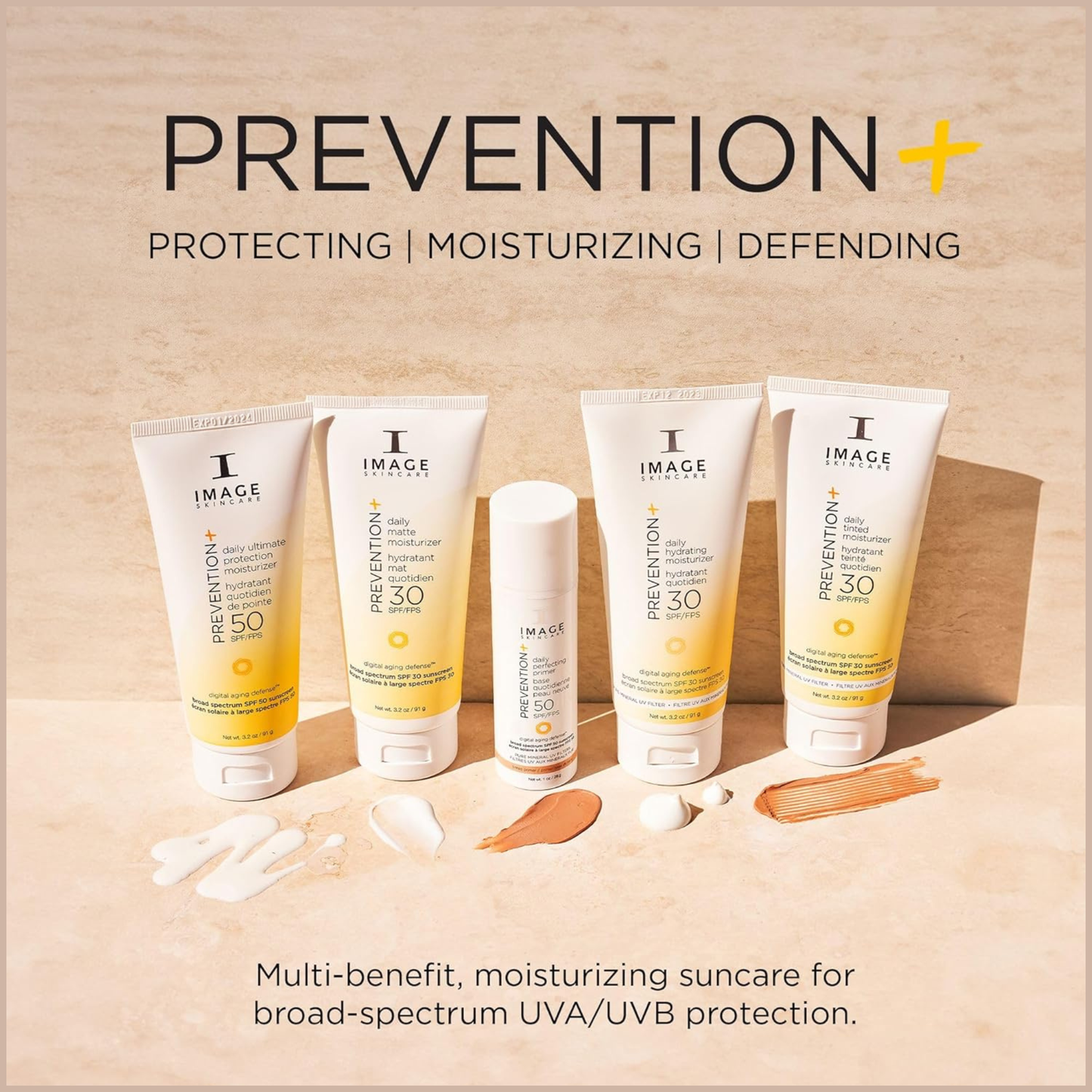Skincare PREVENTION+ Daily Ultimate Protection Moisturizer SPF 50 – Zinc Oxide Face Sunscreen Lotion, Blendable No White Cast Finish – 3.2 oz