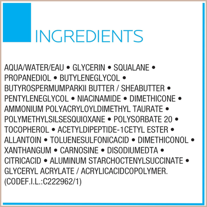 Toleriane Dermallergo Night Cream – Intense Soothing Night Moisturizer with Neurosensine, Vitamin E & Niacinamide for Sensitive Skin