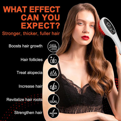 Laser Therapy Hair Growth Comb – Red Light Low-Level Laser Therapy Device for Men & Women