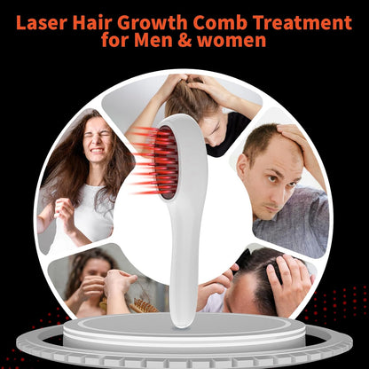 Laser Therapy Hair Growth Comb – Red Light Low-Level Laser Therapy Device for Men & Women