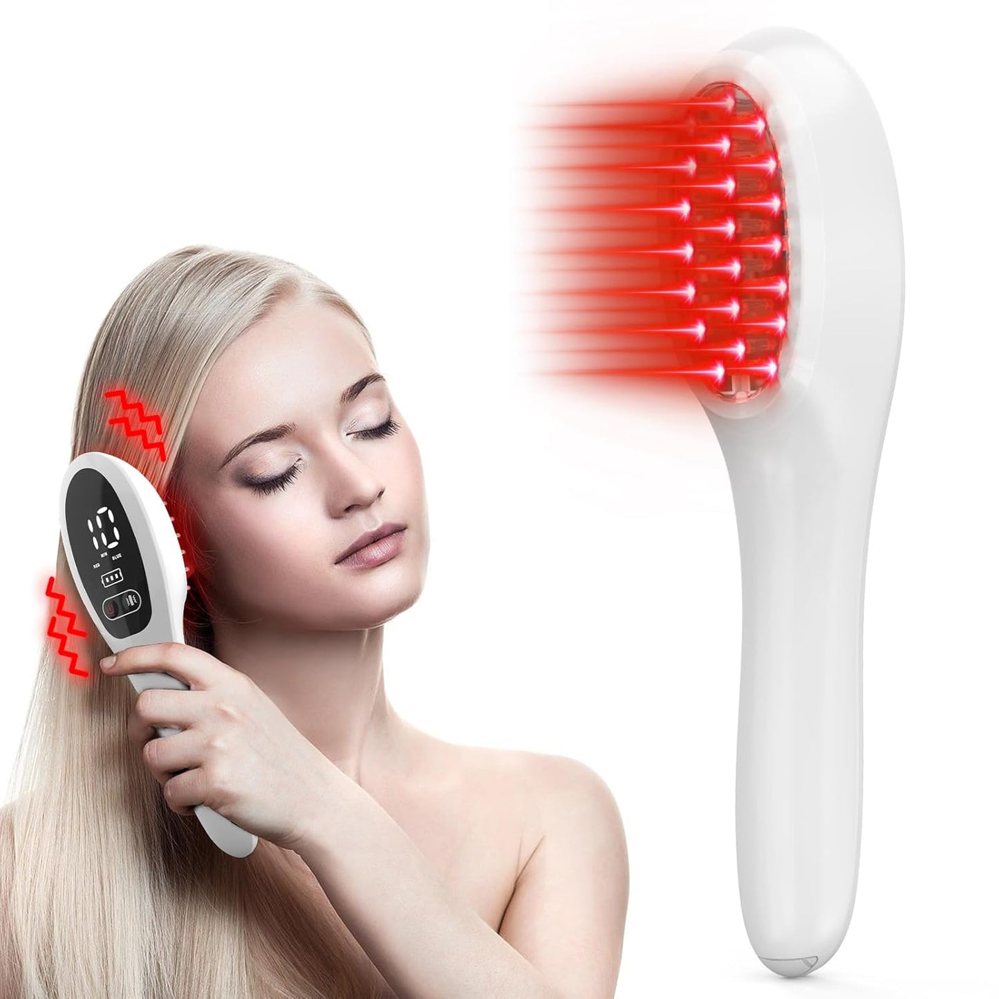 Laser Therapy Hair Growth Comb – Red Light Low-Level Laser Therapy Device for Men & Women