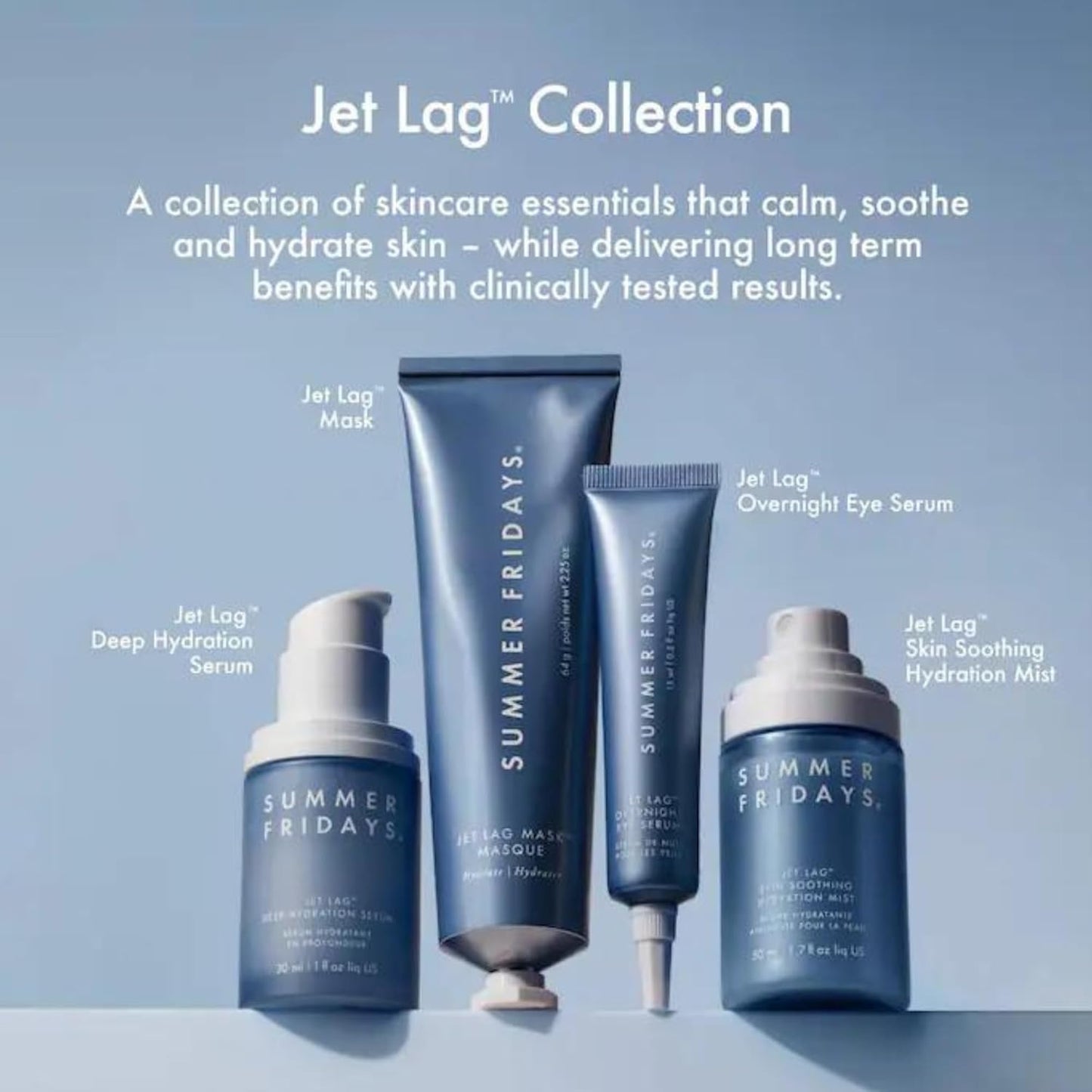 Summer Fridays Jet Lag Skin Soothing Hydration Face Mist – Ultra-Fine Hydrating Facial Spray for Dewy, Glowing Skin – 1.7 fl oz