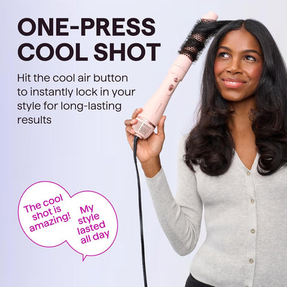 Wavytalk Air Sculpt 5-in-1 Hot Air Brush Set – Blow Dryer Brush, Volumizer, Diffuser & Multi Hair Styler – Pink