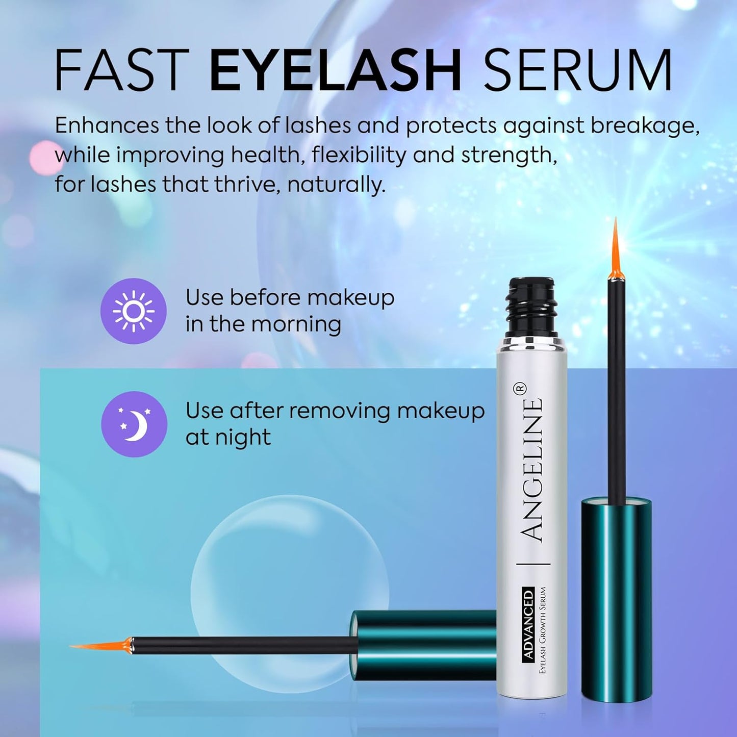 Premium Lash Serum – Advanced Lash & Brow Enhancing Serum for Longer, Fuller & Thicker-Looking Lashes and Brows – 5ml