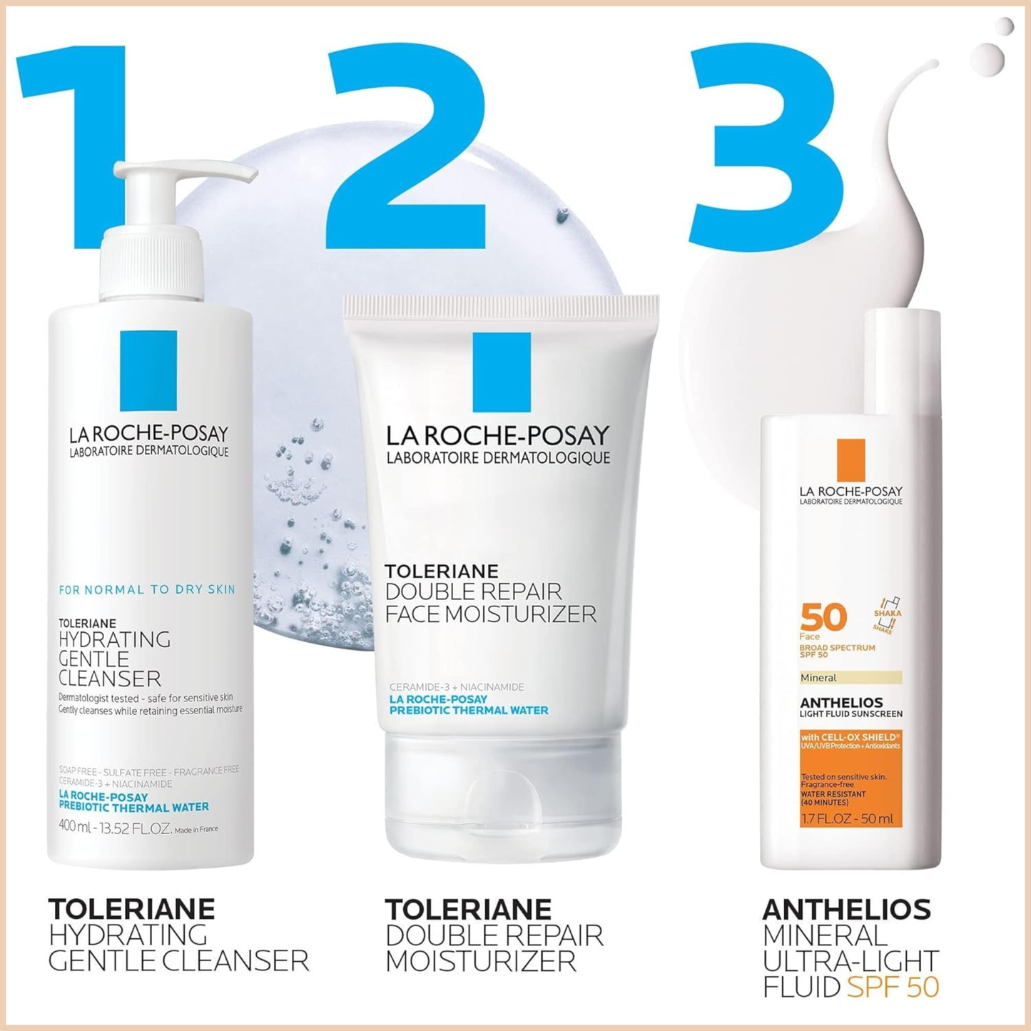 Anthelios Mineral Zinc Oxide Sunscreen SPF 50 – Ultra-Light Broad Spectrum Face Sunscreen with Matte Finish - Non-Tinted