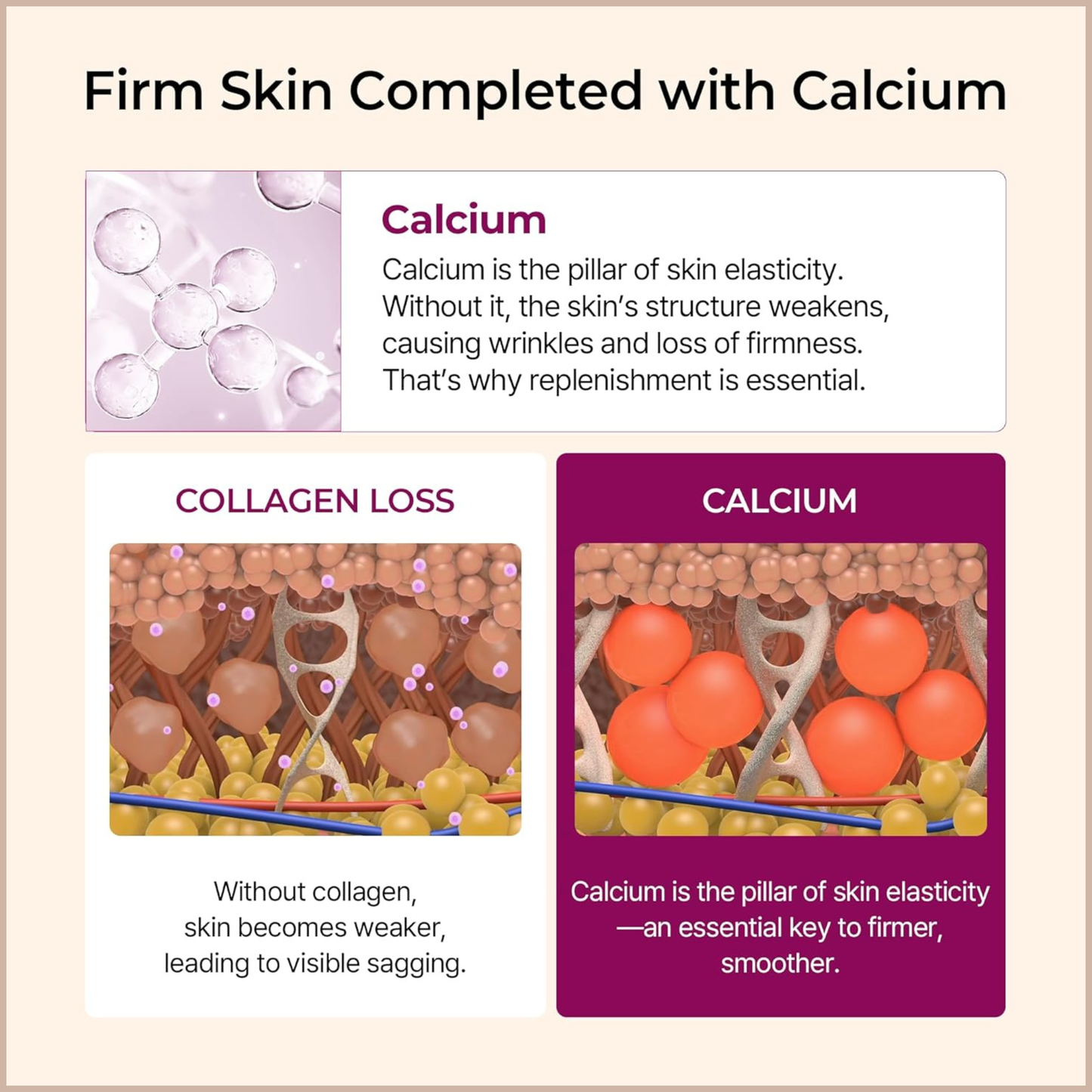 Collagen Multi Balm Stick – Calcium & Adenosine Wrinkle Balm for Eyes, Neck & Face – Korean Skincare Firming Stick – 0.31 oz