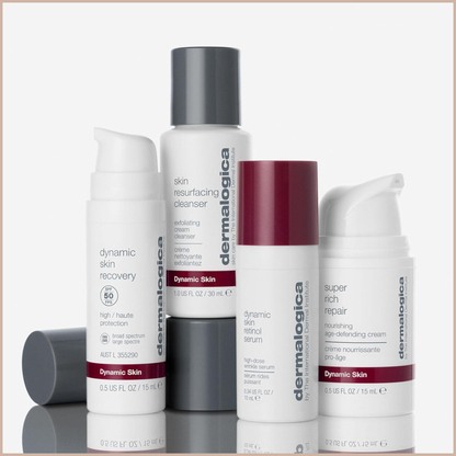 Skin Aging Solutions Kit – Anti-Aging Travel Skincare Set with Cleanser, Retinol Serum, SPF 50 Moisturizer & Repair Cream