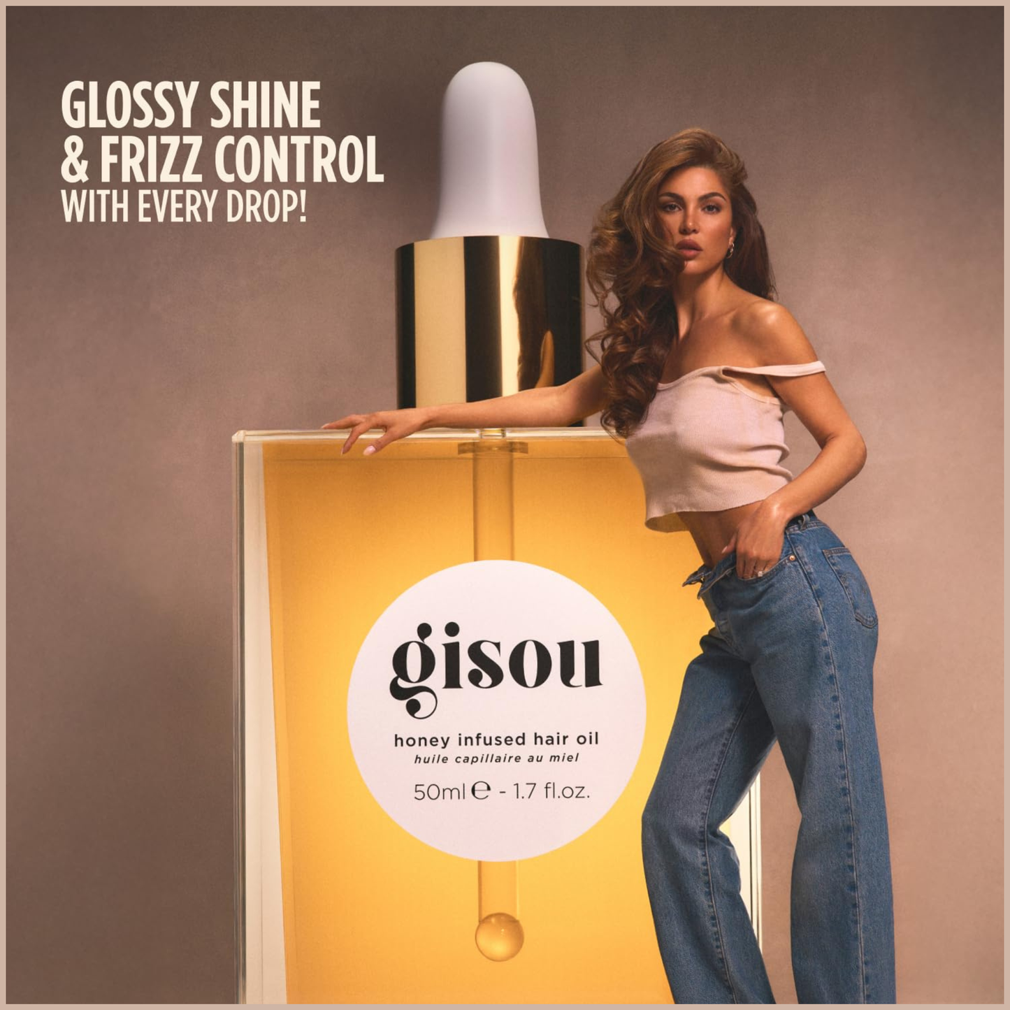 Honey Infused Hair Oil – Hydrating & Frizz Control Luxury Hair Treatment with Mirsalehi Honey – 1.7 fl oz