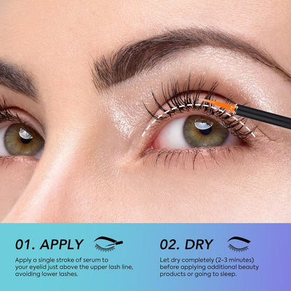 Premium Lash Serum – Advanced Lash & Brow Enhancing Serum for Longer, Fuller & Thicker-Looking Lashes and Brows – 5ml