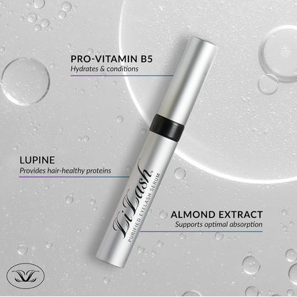 LiLash Purified Eyelash Serum – Vegan Lash Enhancer for Longer, Fuller & Thicker-Looking Lashes – 2ml / 90-Day Supply