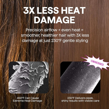Wavytalk Air Sculpt 5-in-1 Hot Air Brush Set – Blow Dryer Brush, Volumizer, Diffuser & Multi Hair Styler – Pink