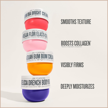 Delícia Drench Body Butter – Deep Moisture Body Cream with Bacuri Butter, Prebiotic Hibiscus & Cheirosa 59 Scent