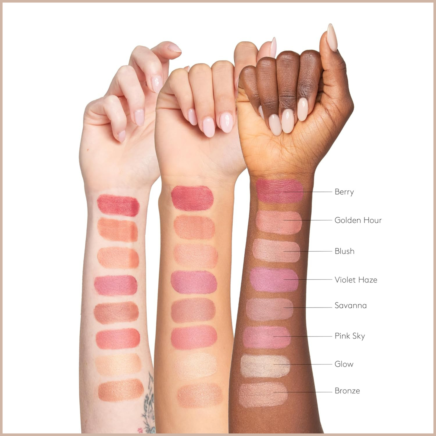 Sunforgettable Total Protection Color Balm SPF 50 – Mineral Broad Spectrum Lip & Cheek Balm with Buildable Color – Blush