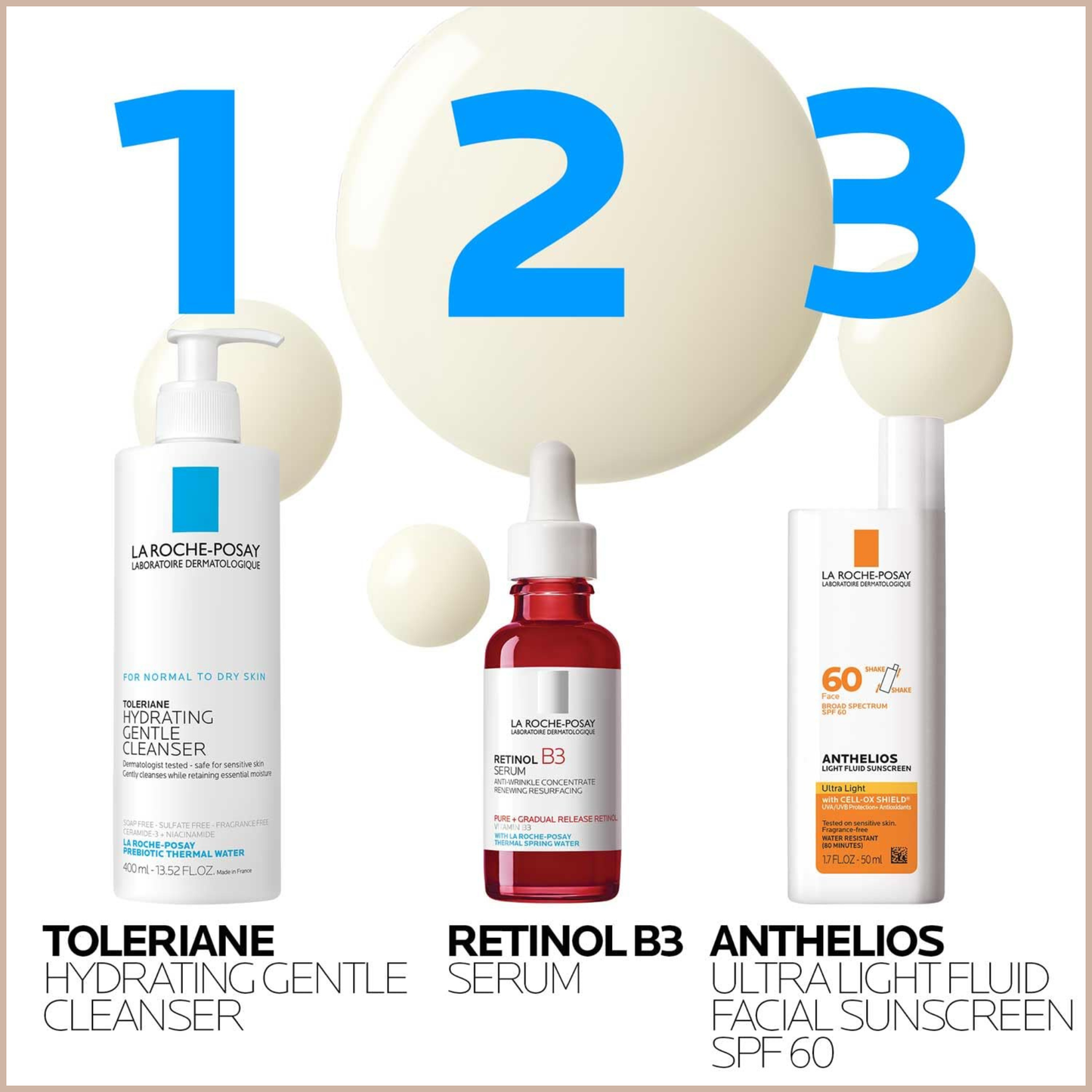 Pure Retinol Face Serum with Niacinamide & Hyaluronic Acid – Gentle Anti-Aging Serum for Fine Lines, Wrinkles & Uneven Tone – 1.0 fl oz