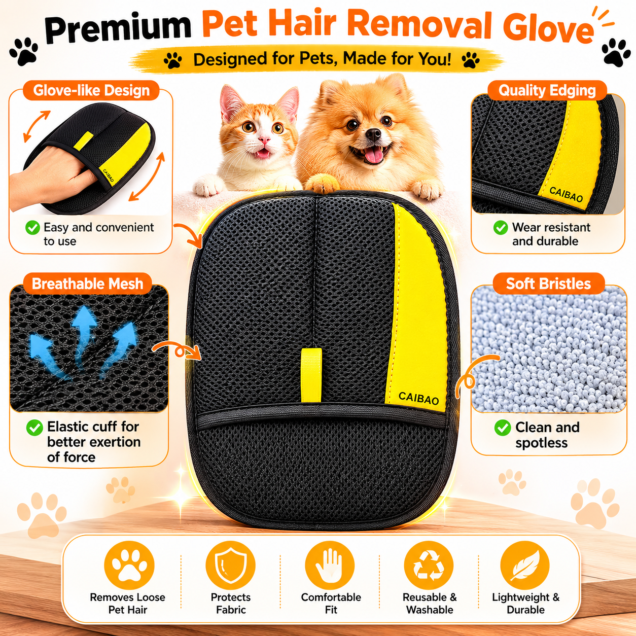 Lintovia™ Reusable Pet Hair Removal Glove