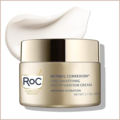 Anti-Aging Hydrating Face Cream with Retinol & Hyaluronic Acid for Wrinkles & Firming