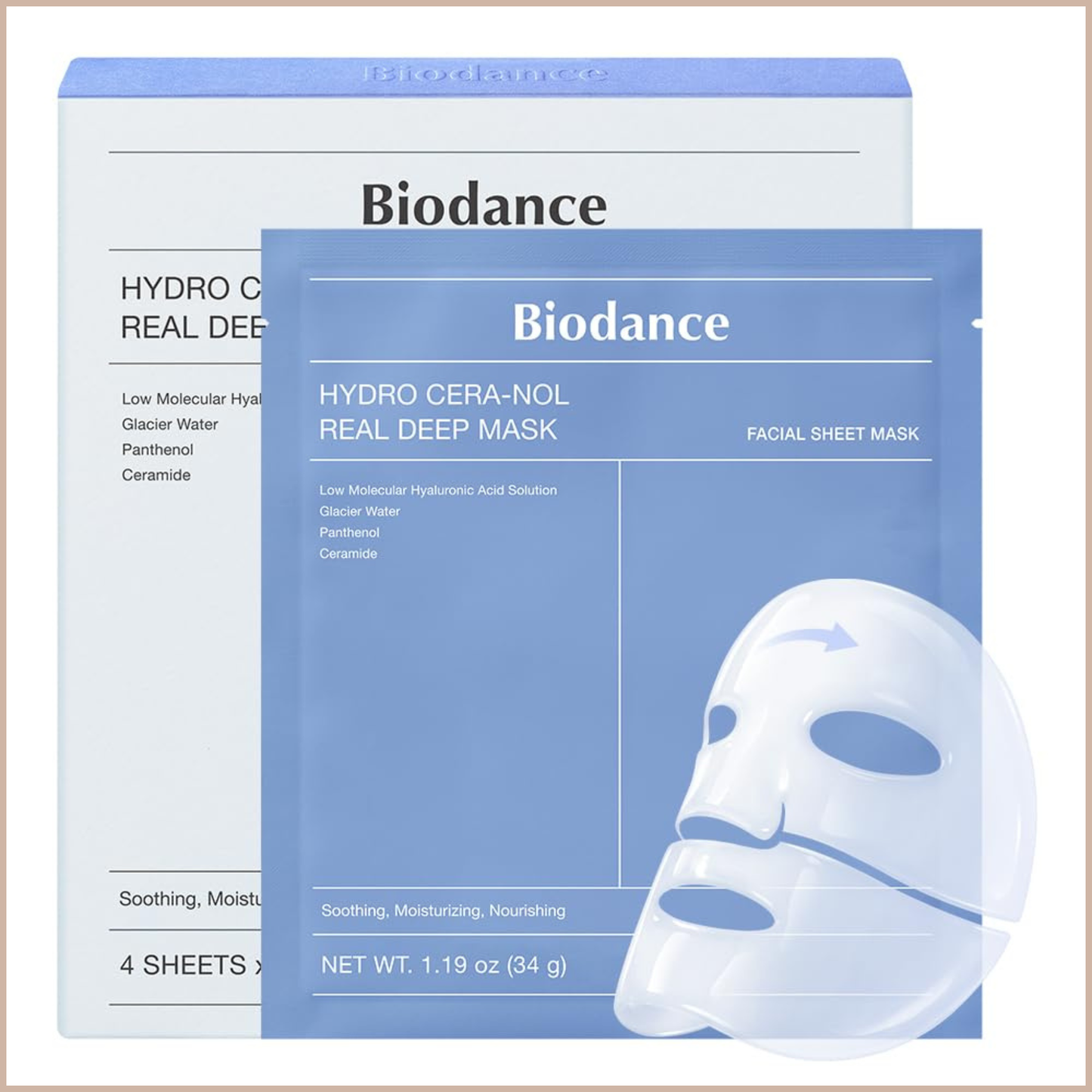 Hydrogel Sheet Mask for Hydration, Soothing & Skin Barrier Care