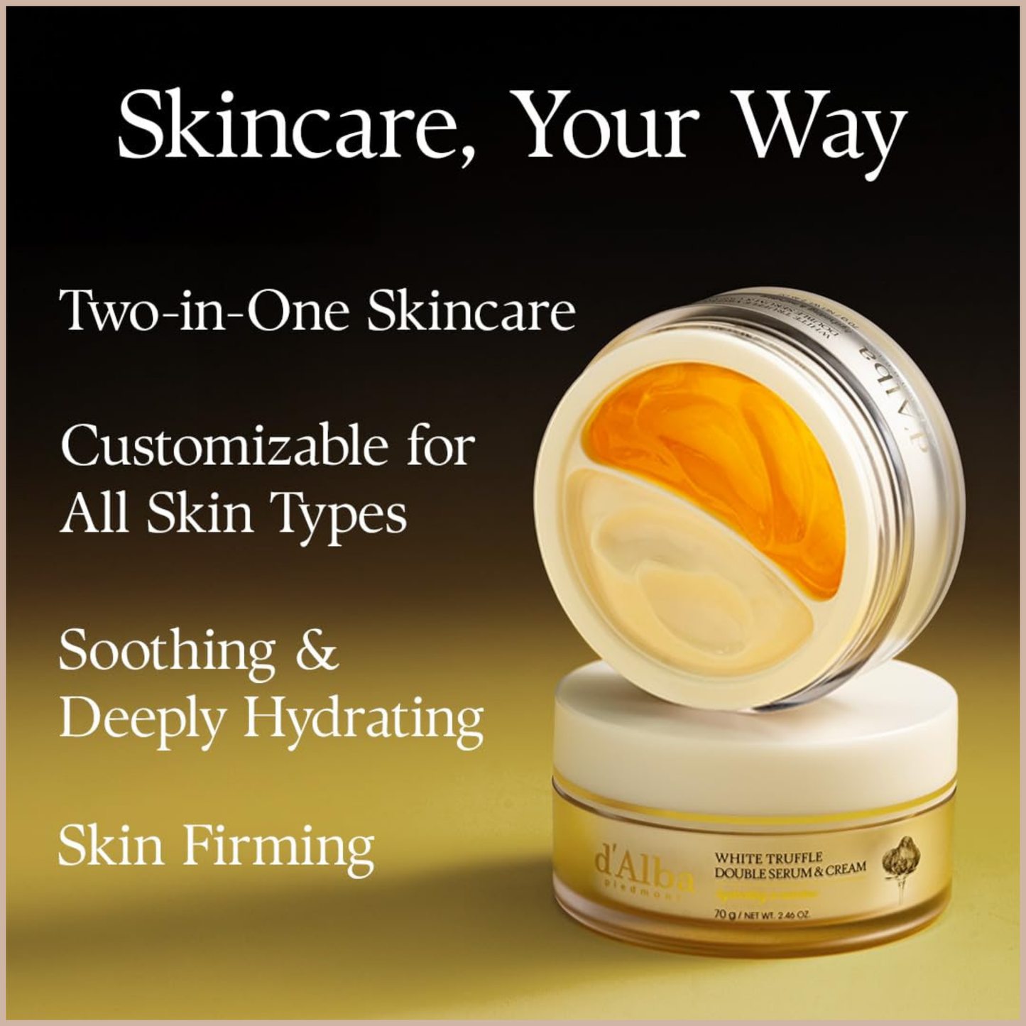 2-in-1 Hydrating Cream & Serum for Barrier Repair, Firming & Glow