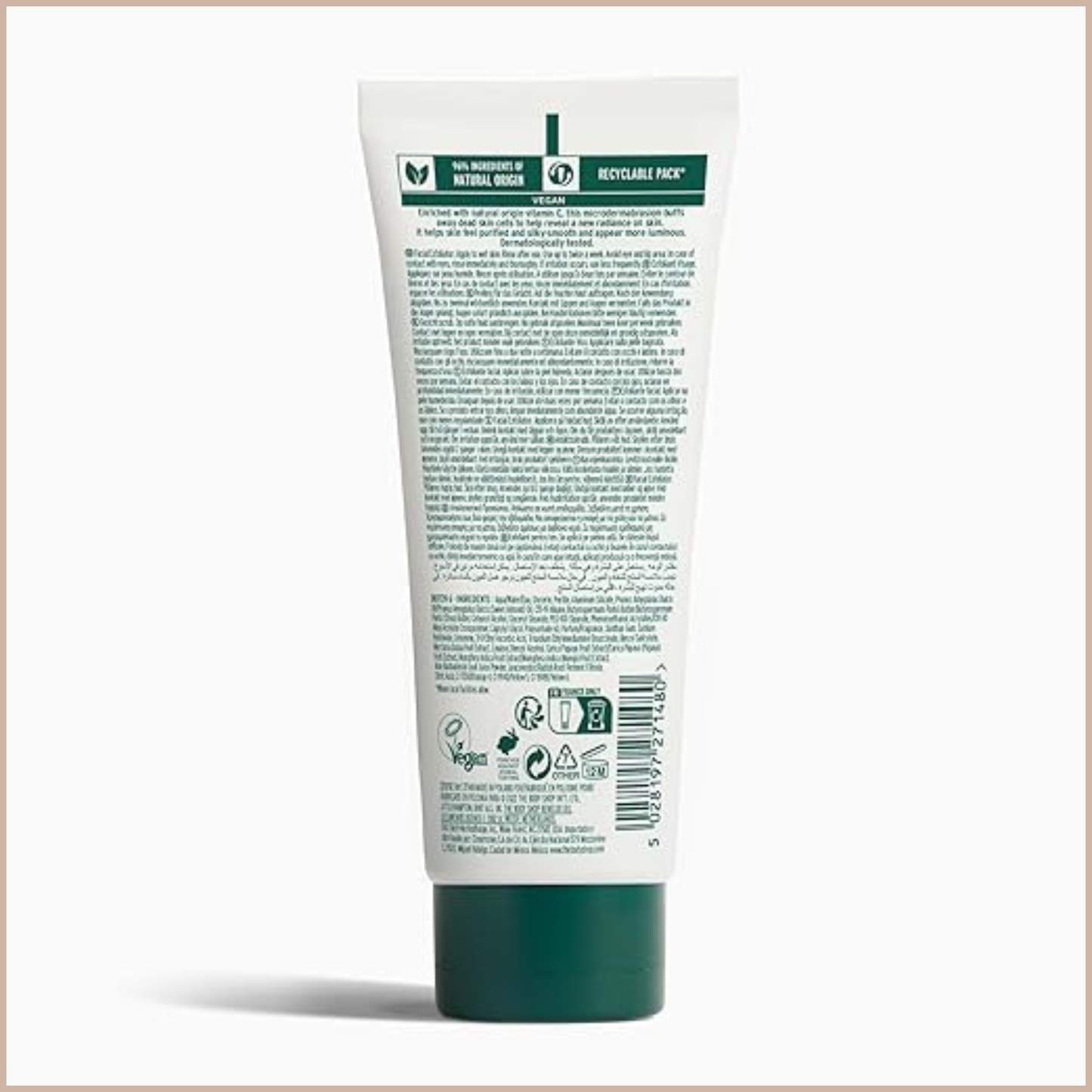 Vitamin C Brightening Micro-Exfoliating Facial Scrub for Smooth & Radiant Skin