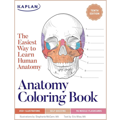 Anatomy Coloring Book – Interactive Human Anatomy Study Guide with Medical Illustrations & Self-Testing System