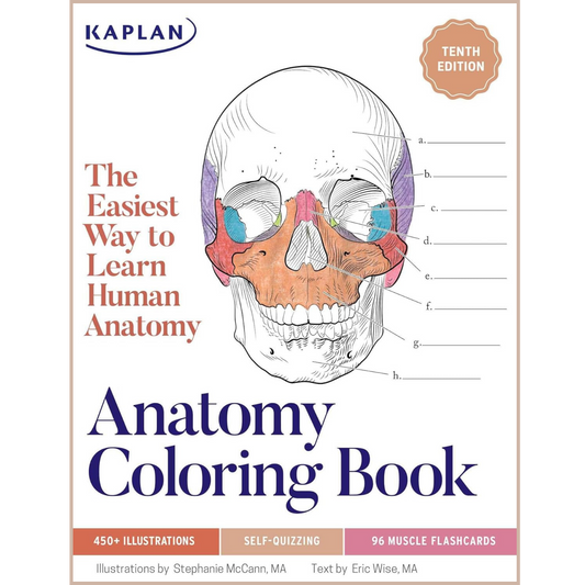Anatomy Coloring Book – Interactive Human Anatomy Study Guide with Medical Illustrations & Self-Testing System