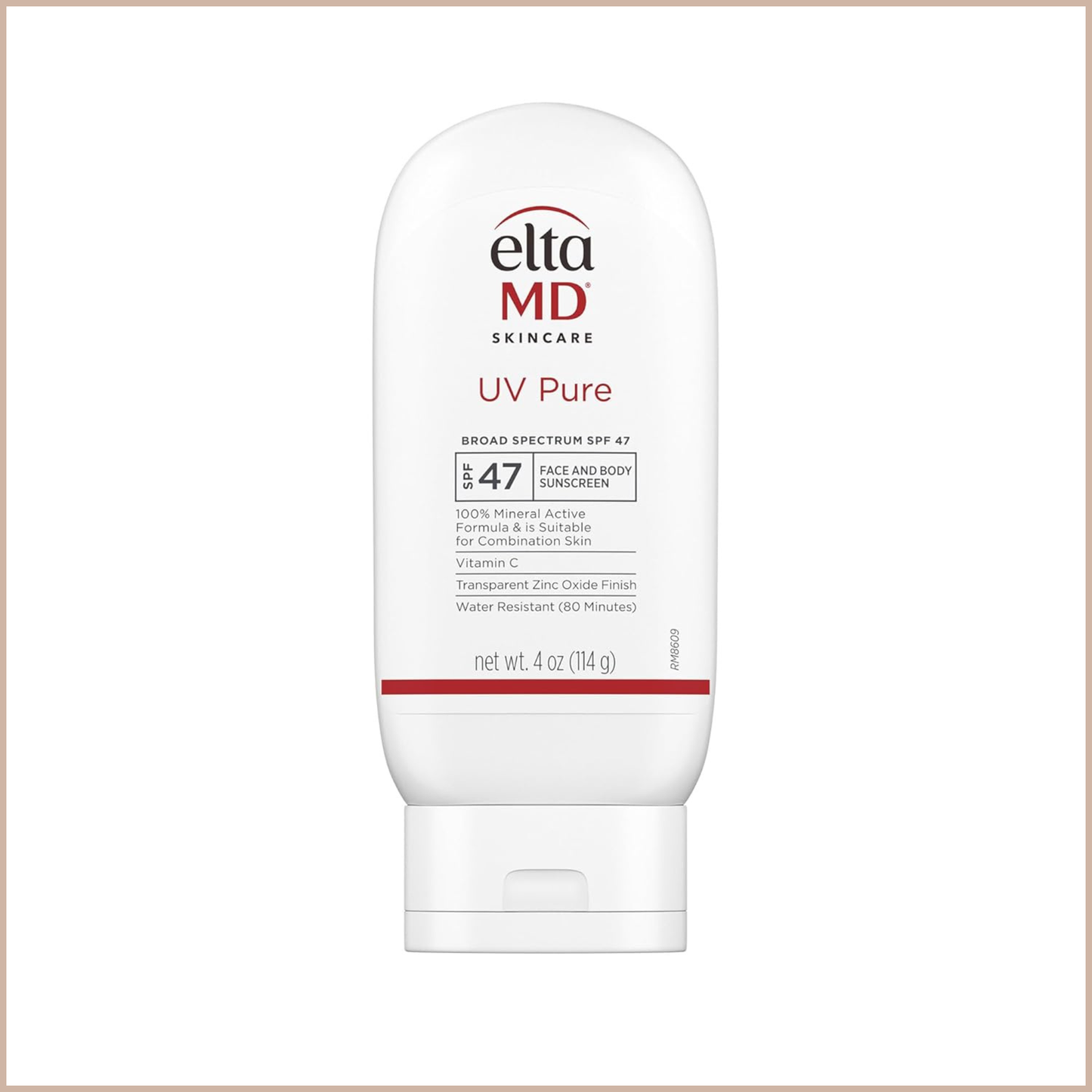 100% Mineral Sunscreen SPF 47 for Face & Body (Water-Resistant)