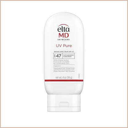 100% Mineral Sunscreen SPF 47 for Face & Body (Water-Resistant)