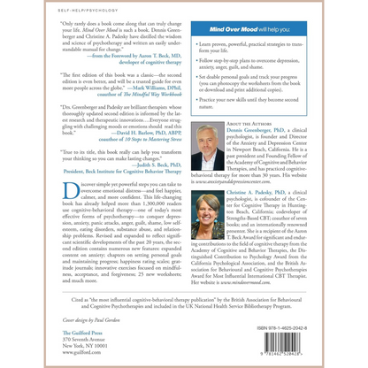 Mind Over Mood – CBT Workbook for Depression, Anxiety & Emotional Healing (Revised Edition)