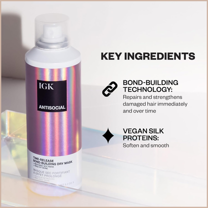 Overnight Bond Repair Hair Spray – Leave-In Treatment for Damaged, Color-Treated & Frizz-Prone Hair