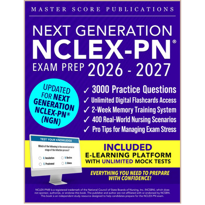 Next Generation NCLEX-PN Exam Prep – Clinical Judgment Study Guide with Practice Questions, Case Scenarios & Digital Test Simulator