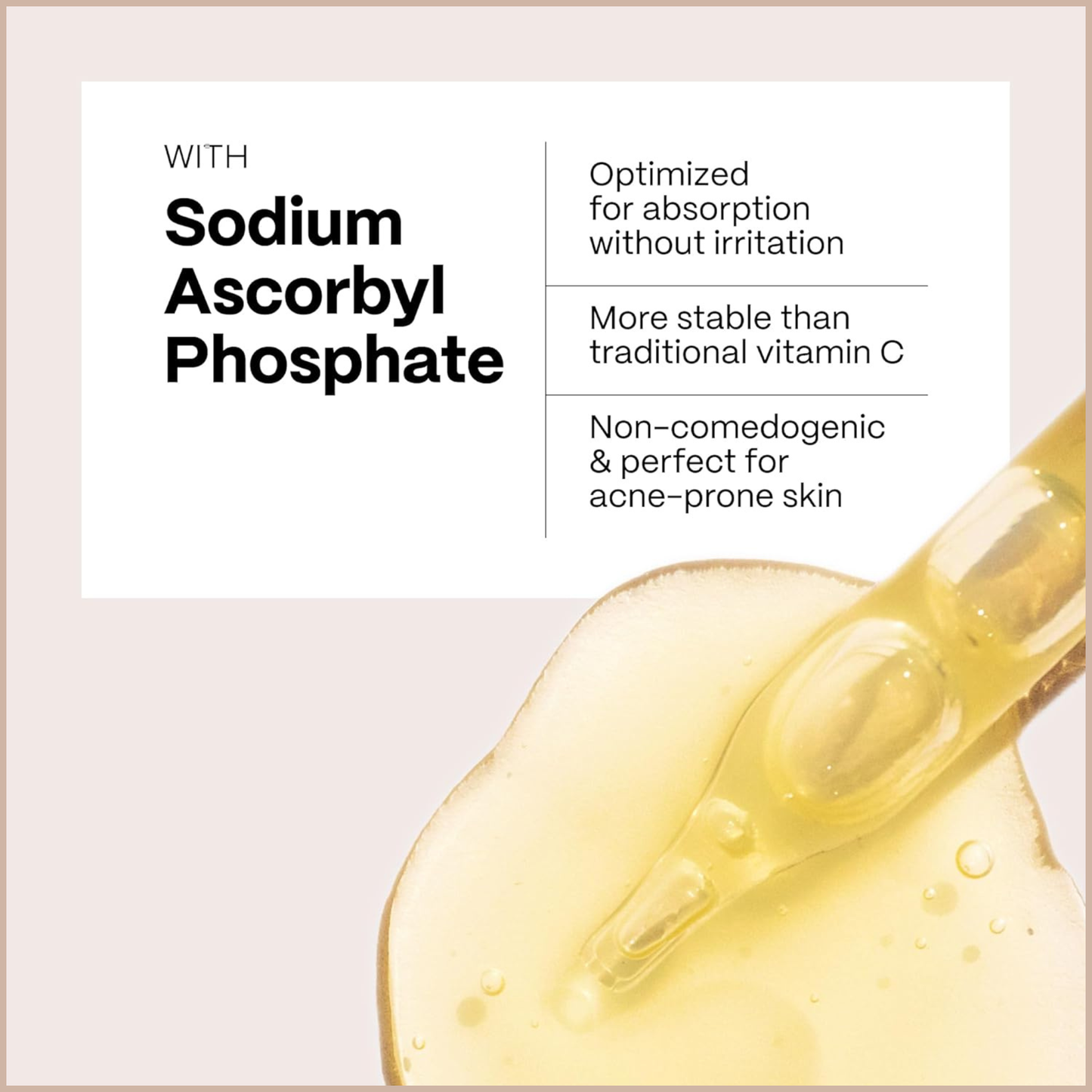 Vitamin C Face Serum with Hyaluronic Acid, Vitamin E & Ferulic Acid – Brightening Antioxidant Treatment for Face & Neck