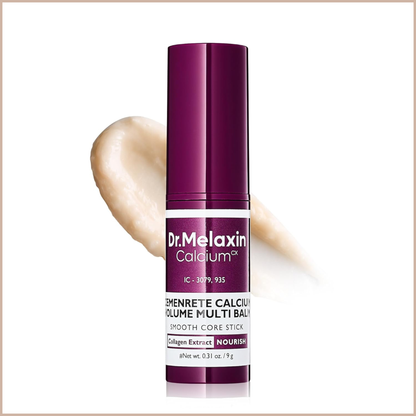 Anti-Aging Eye Balm Stick with Calcium, Collagen & Vitamin D for Wrinkle Care & Volume Support