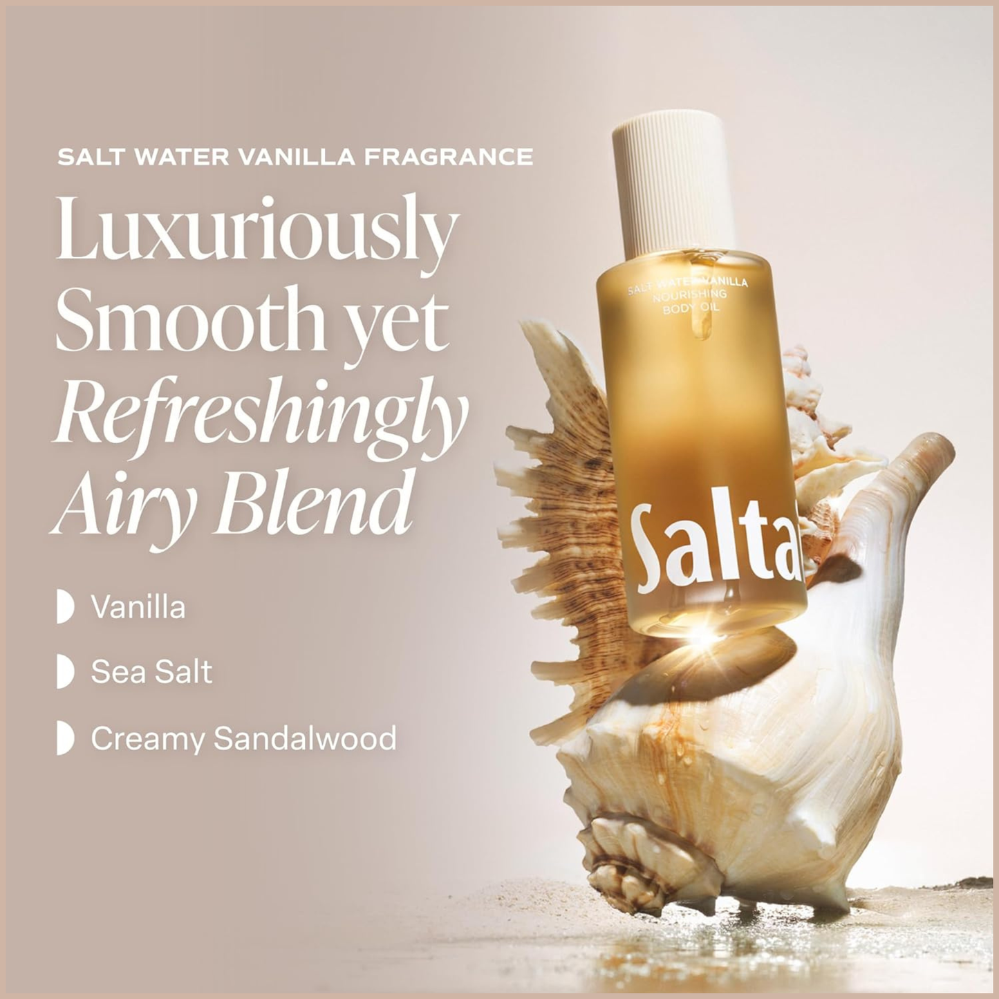 Body Oil for Deep Hydration, Firming & Glowing Skin with Botanical Oils