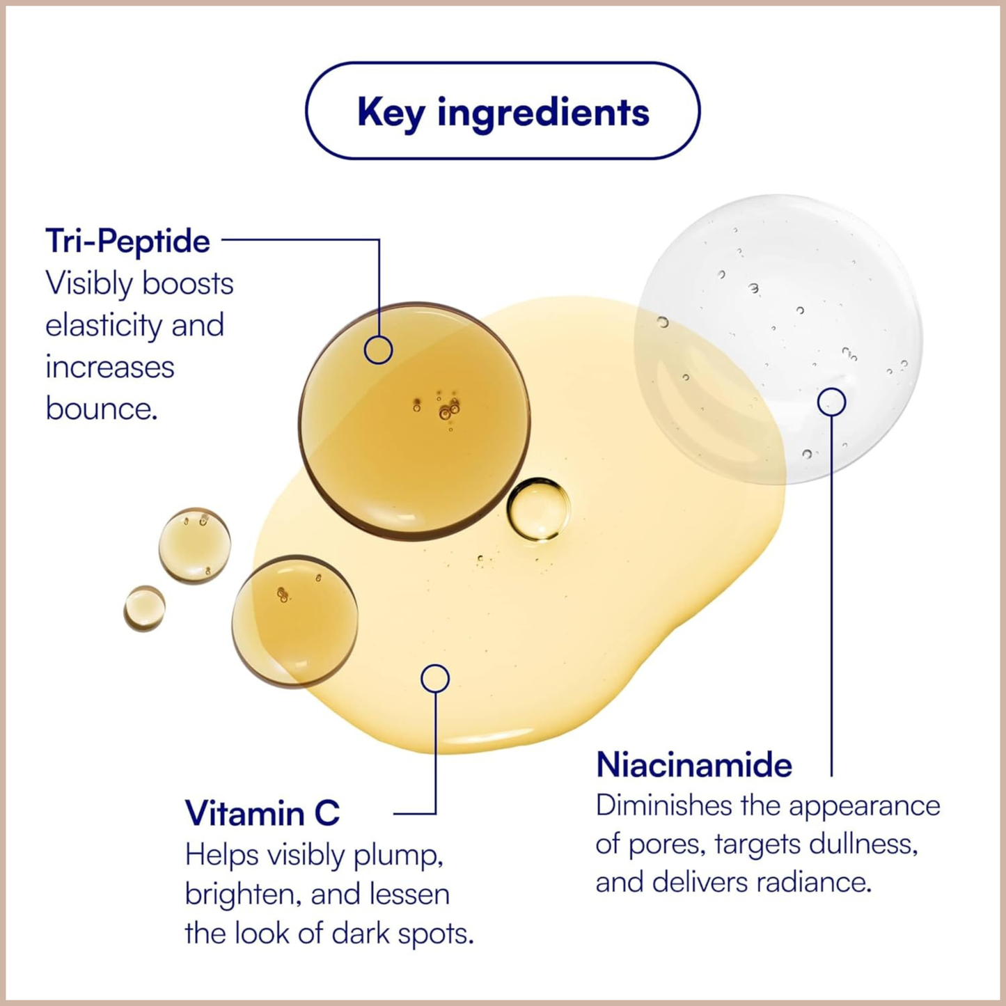 Vitamin C Brightening Face Moisturizer with Tri-Peptides for Hydration, Glow & Elasticity Support