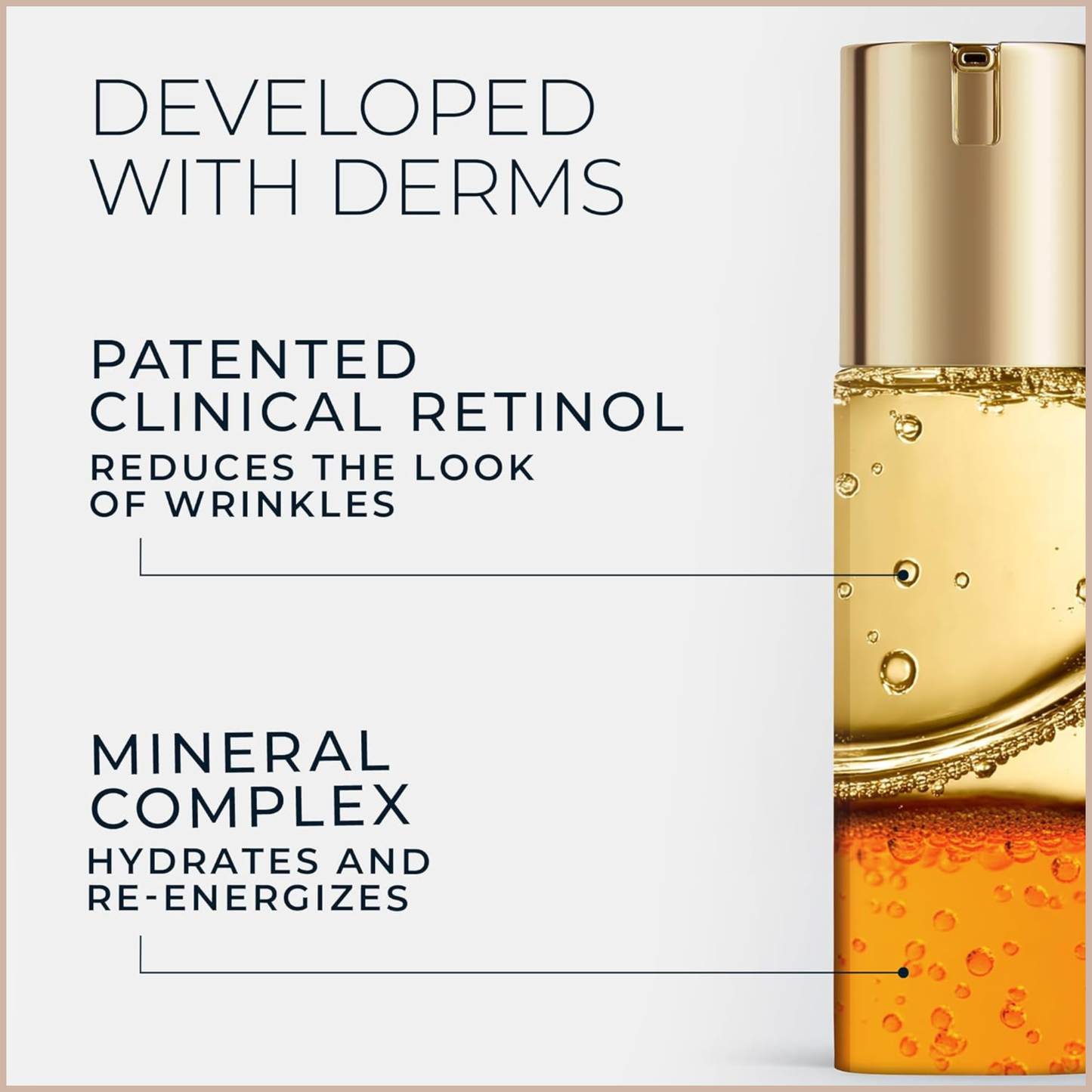 Anti-Aging Retinol Serum with Antioxidants for Wrinkle Reduction, Firming & Skin Renewal
