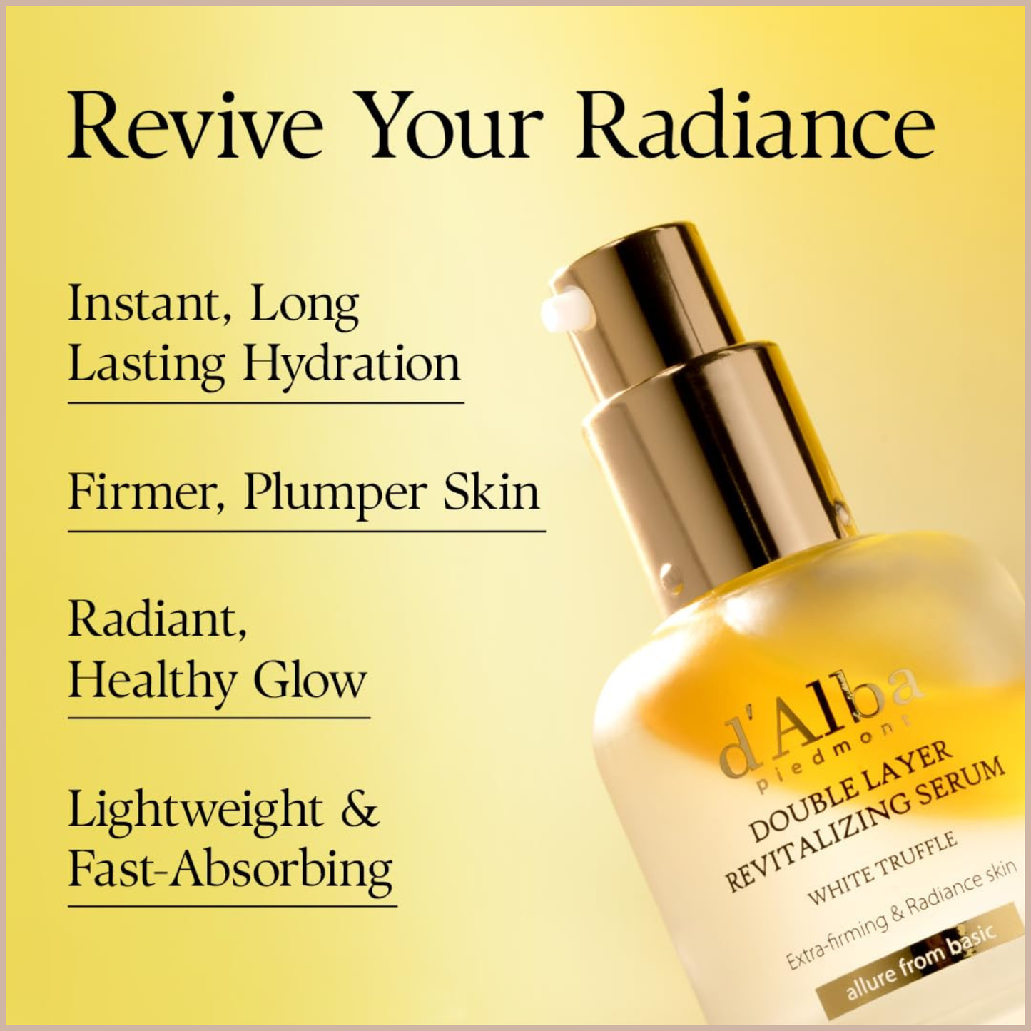 Hydrating Face Serum with Hyaluronic Acid, Vitamin C & Vitamin E – Antioxidant Glow Serum for All Skin Types