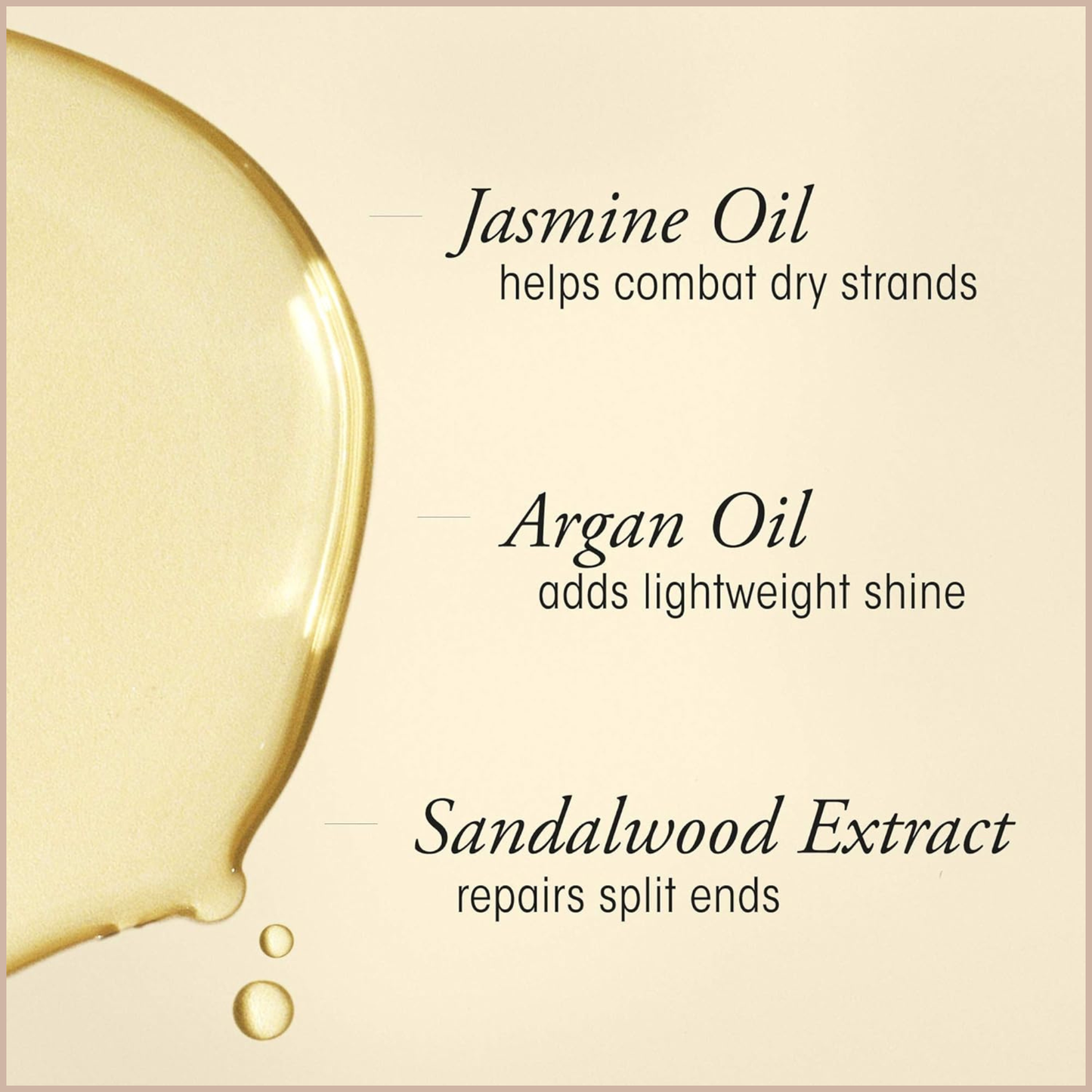 Nourishing Hair Oil for Dry & Damaged Hair – Lightweight Shine, Frizz Control & Heat Protection