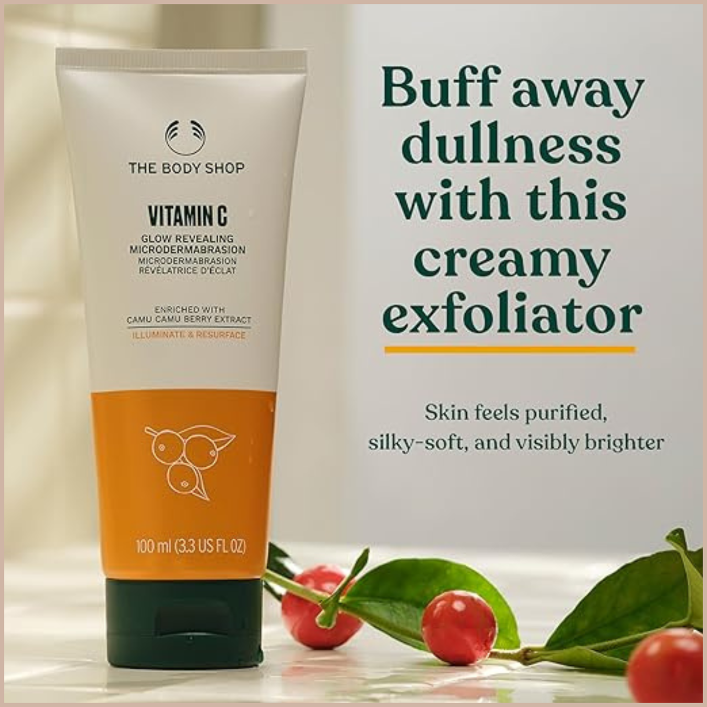 Vitamin C Brightening Micro-Exfoliating Facial Scrub for Smooth & Radiant Skin